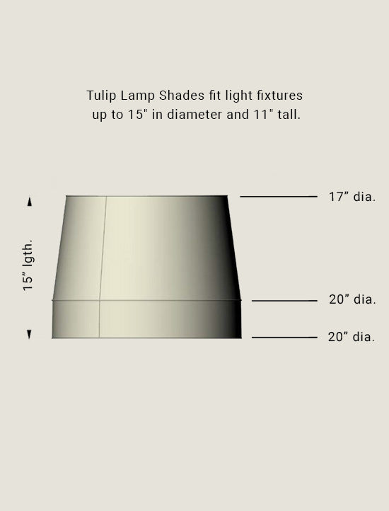 Tulip deals lamp shade